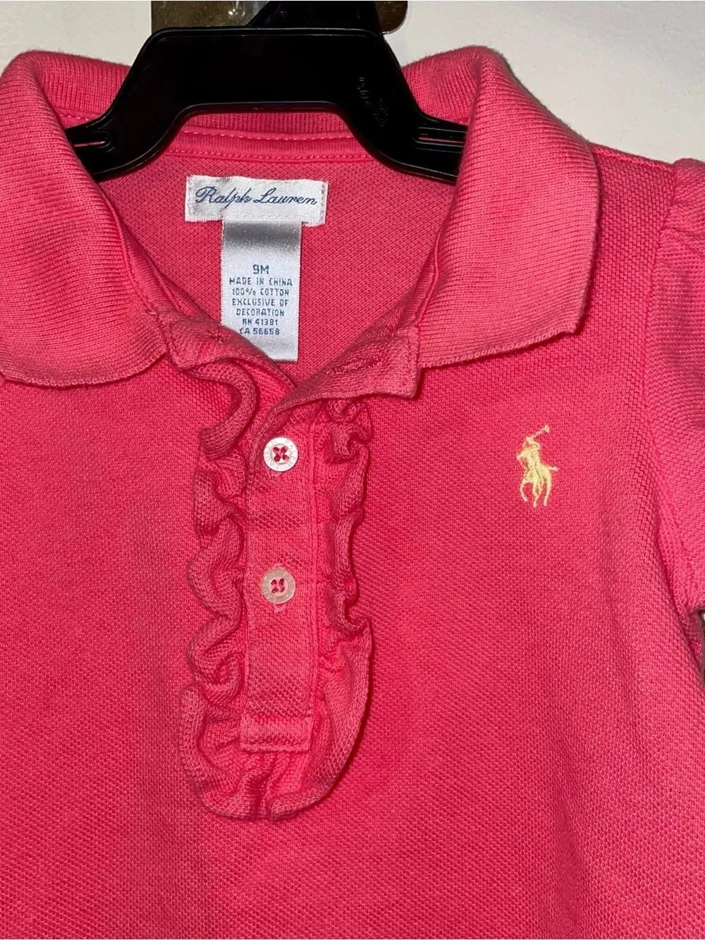 Polo Ralph Lauren Bodysuit with Ruffle Detail